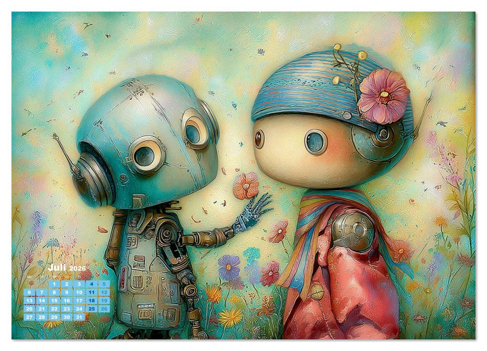 Toni und Tonja und ihre kunterbunten Abenteuer (CALVENDO Premium Wandkalender 2026)