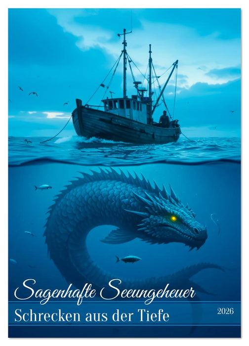 Sagenhafte Seeungeheuer - Schrecken aus der Tiefe (CALVENDO Wandkalender 2026)