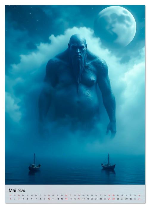 Sagenhafte Seeungeheuer - Schrecken aus der Tiefe (CALVENDO Wandkalender 2026)