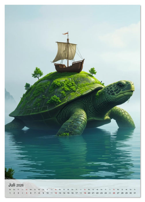 Sagenhafte Seeungeheuer - Schrecken aus der Tiefe (CALVENDO Premium Wandkalender 2026)