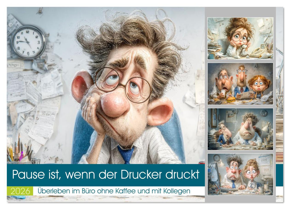 Pause ist, wenn der Drucker druckt (CALVENDO Wandkalender 2026)