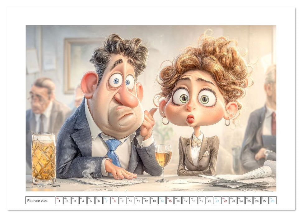 Pause ist, wenn der Drucker druckt (CALVENDO Wandkalender 2026)