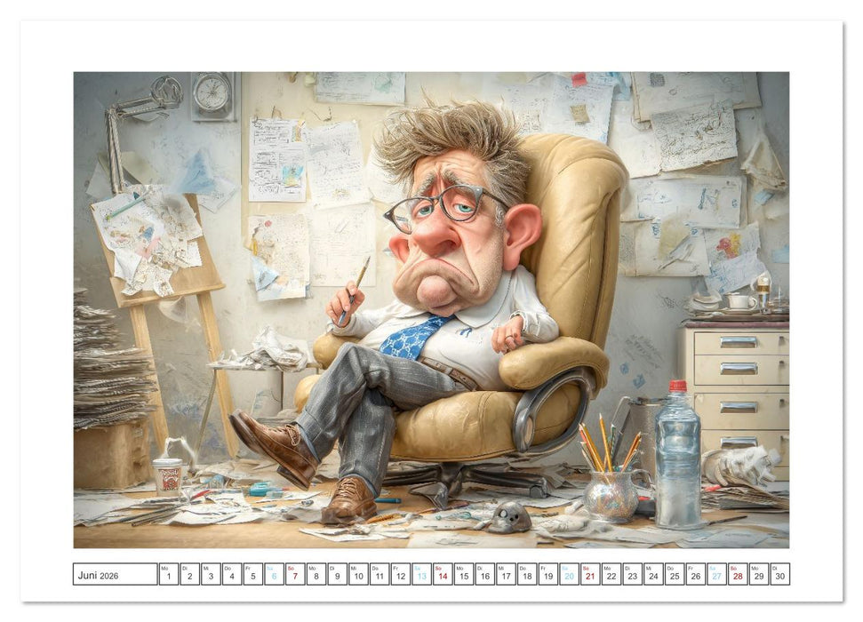 Pause ist, wenn der Drucker druckt (CALVENDO Wandkalender 2026)