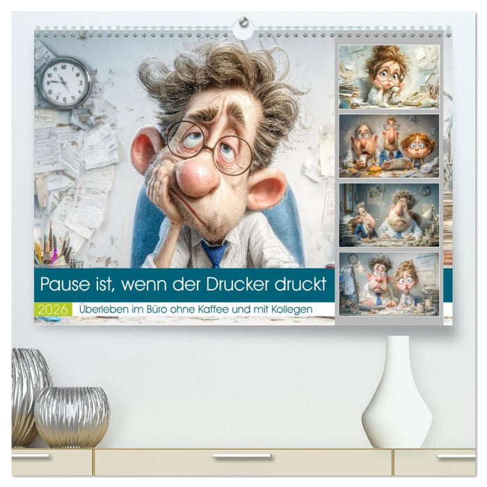 Pause ist, wenn der Drucker druckt (CALVENDO Premium Wandkalender 2026)