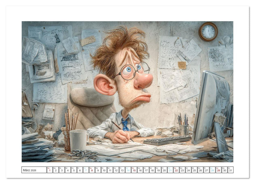 Pause ist, wenn der Drucker druckt (CALVENDO Premium Wandkalender 2026)