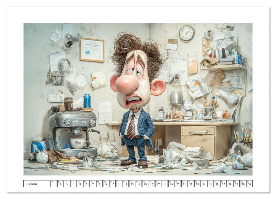 Pause ist, wenn der Drucker druckt (CALVENDO Premium Wandkalender 2026)
