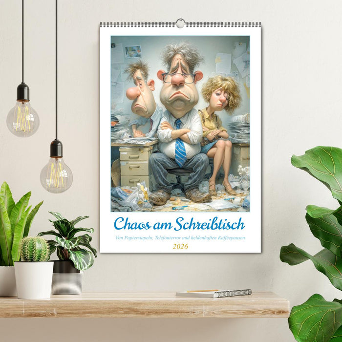 Chaos am Schreibtisch (CALVENDO Wandkalender 2026)