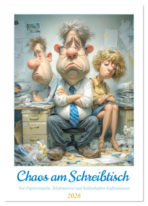 Chaos am Schreibtisch (CALVENDO Wandkalender 2026)