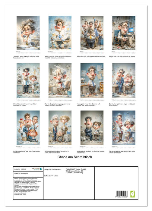 Chaos am Schreibtisch (CALVENDO Wandkalender 2026)