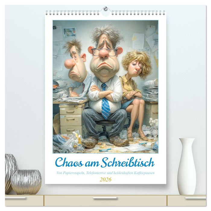 Chaos am Schreibtisch (CALVENDO Premium Wandkalender 2026)