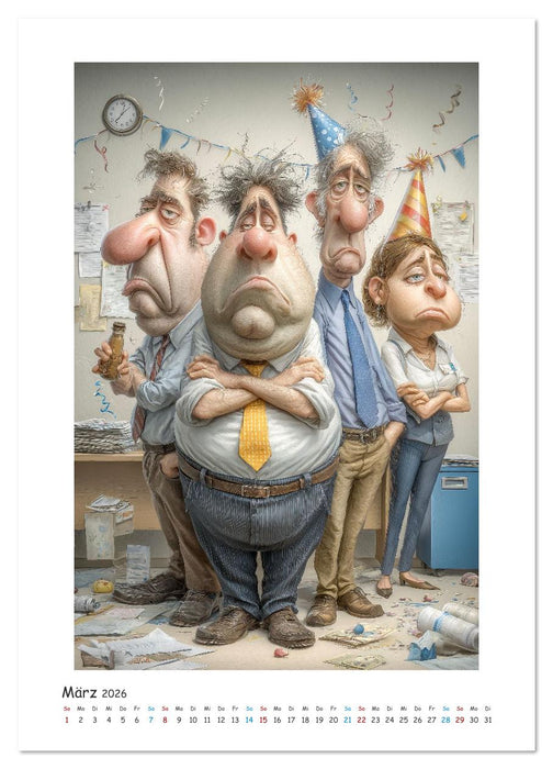 Chaos am Schreibtisch (CALVENDO Premium Wandkalender 2026)