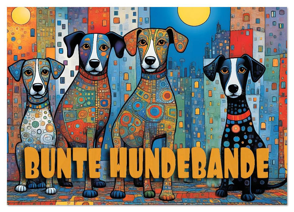 Bunte Hundebande (CALVENDO Wandkalender 2026)