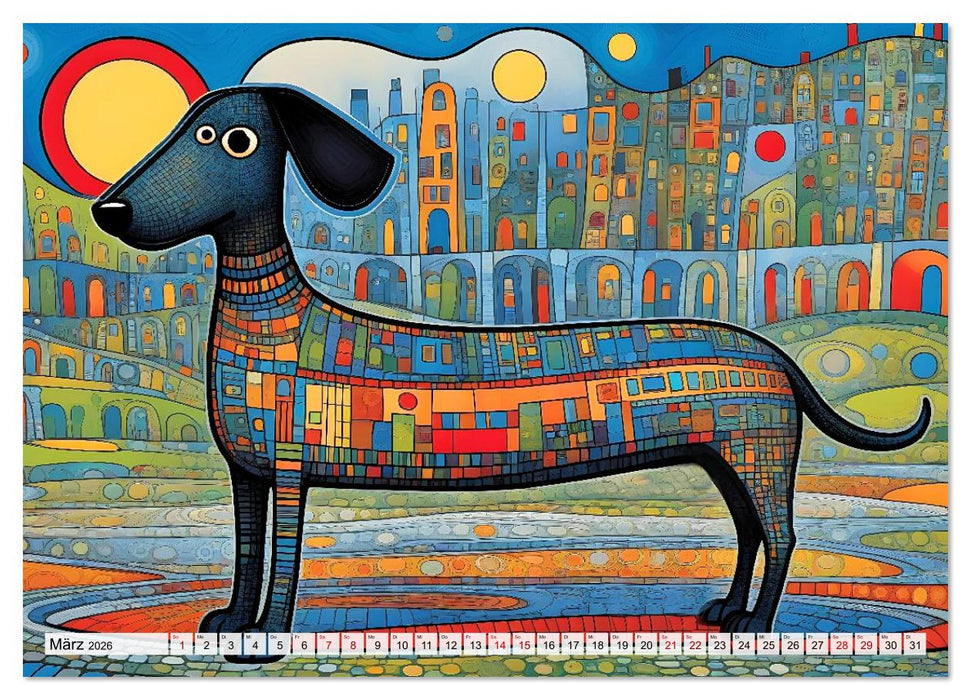 Bunte Hundebande (CALVENDO Wandkalender 2026)