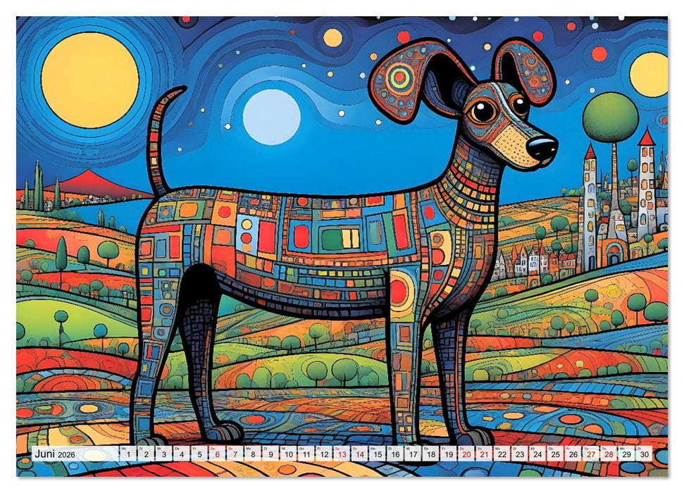 Bunte Hundebande (CALVENDO Wandkalender 2026)