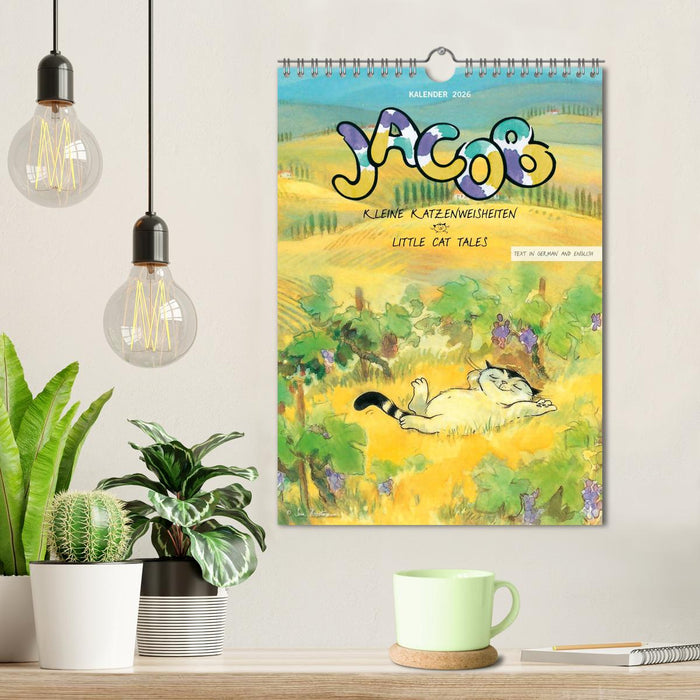 Kater Jacob: kleine Katzenweisheiten (CALVENDO Wandkalender 2026)