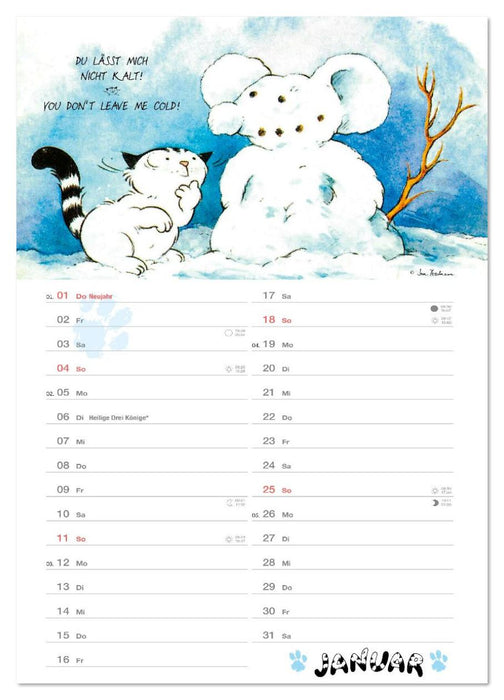 Kater Jacob: kleine Katzenweisheiten (CALVENDO Wandkalender 2026)
