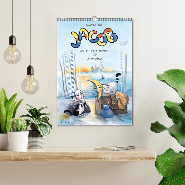 Kater Jacob: Ach Du lieber Mensch (CALVENDO Wandkalender 2026)