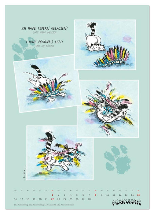 Kater Jacob: Ach Du lieber Mensch (CALVENDO Wandkalender 2026)