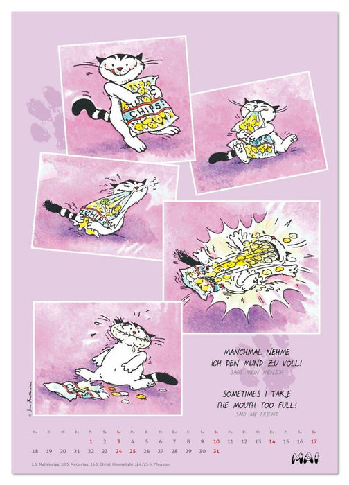 Kater Jacob: Ach Du lieber Mensch (CALVENDO Wandkalender 2026)