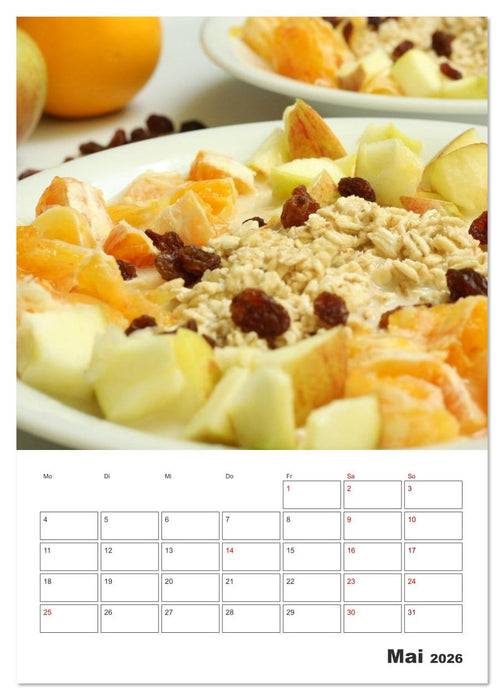 Süße Haferflocken mit Obst (CALVENDO Wandkalender 2026)