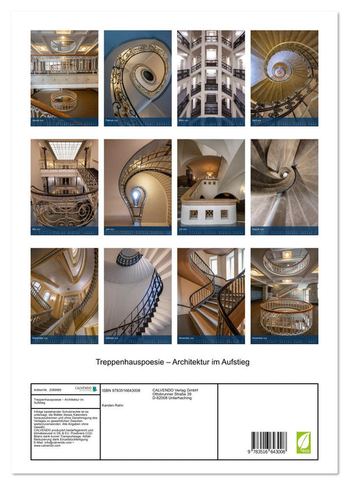 Treppenhauspoesie – Architektur im Aufstieg (CALVENDO Premium Wandkalender 2026)