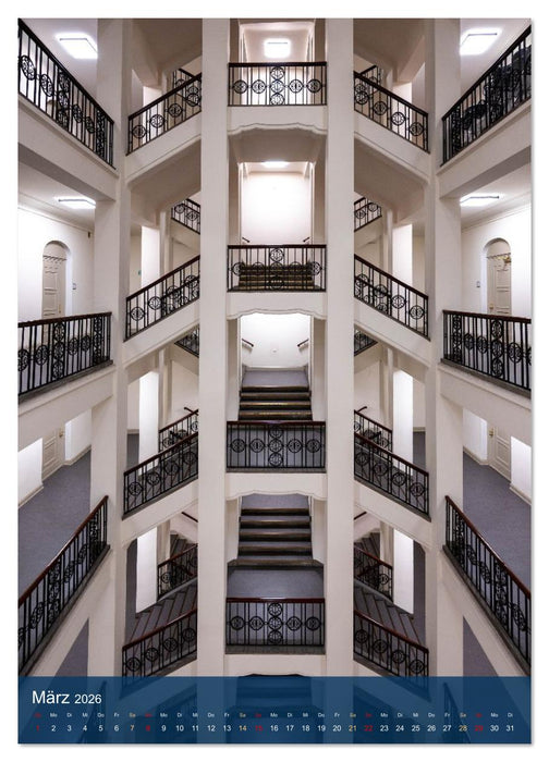 Treppenhauspoesie – Architektur im Aufstieg (CALVENDO Premium Wandkalender 2026)