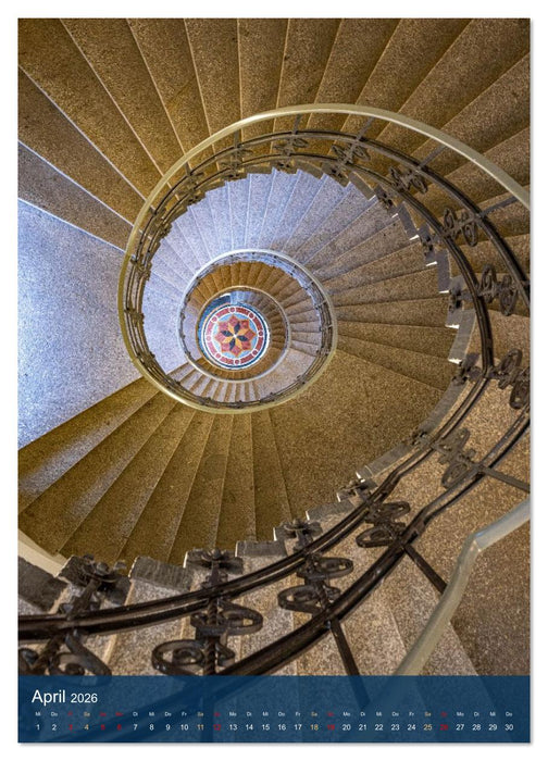 Treppenhauspoesie – Architektur im Aufstieg (CALVENDO Premium Wandkalender 2026)