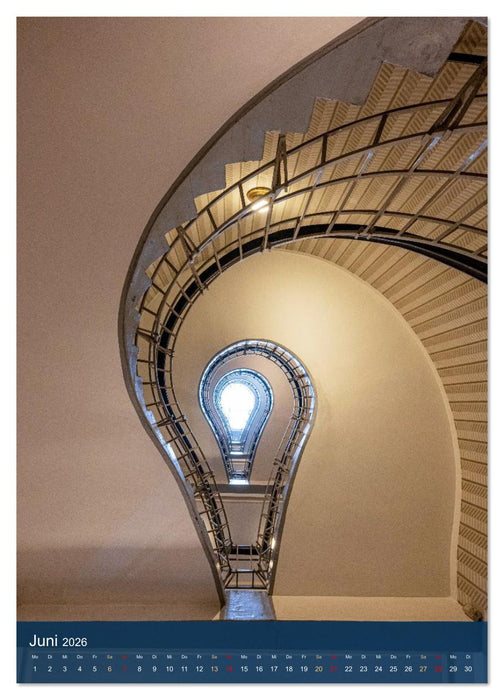 Treppenhauspoesie – Architektur im Aufstieg (CALVENDO Premium Wandkalender 2026)