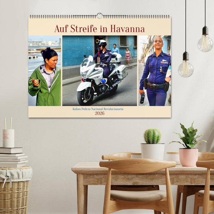 Auf Streife in Havanna - Kubas Policia Nacional Revolucionaria (CALVENDO Wandkalender 2026)