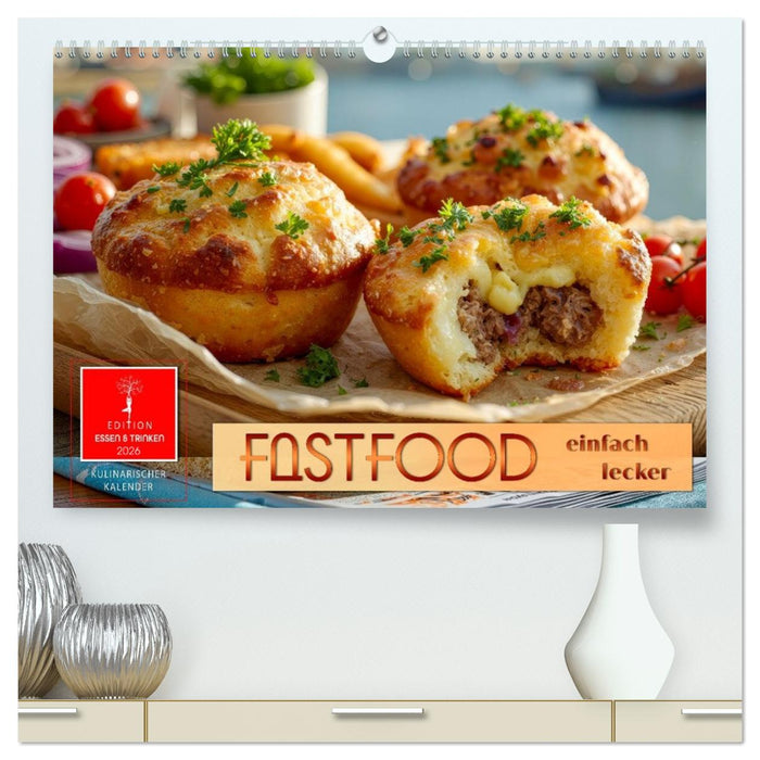 Fastfood einfach lecker (CALVENDO Premium Wandkalender 2026)