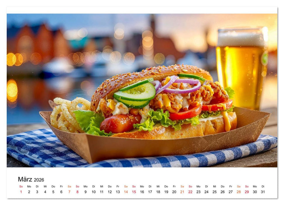 Fastfood einfach lecker (CALVENDO Premium Wandkalender 2026)