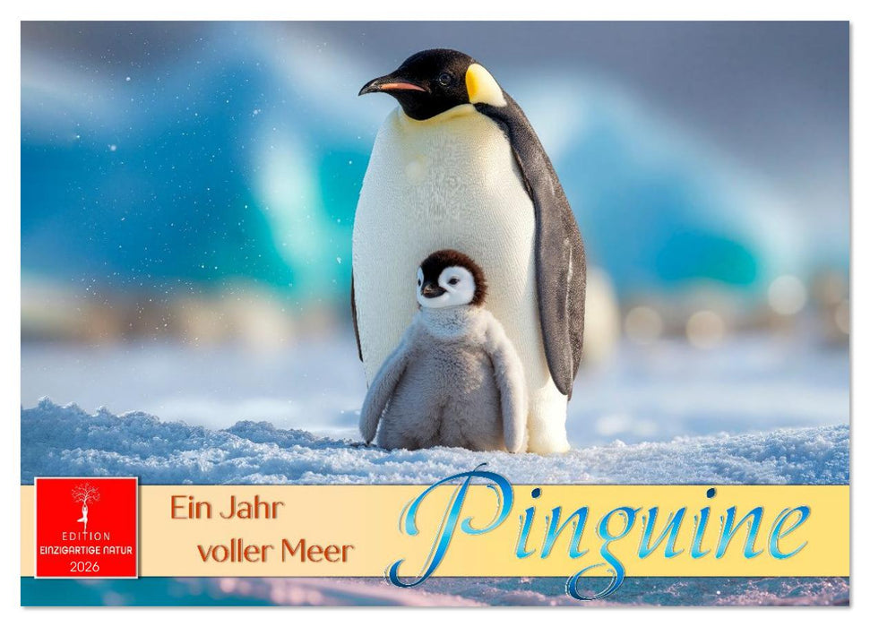Pinguine - ein Jahr voller Meer (CALVENDO Wandkalender 2026)