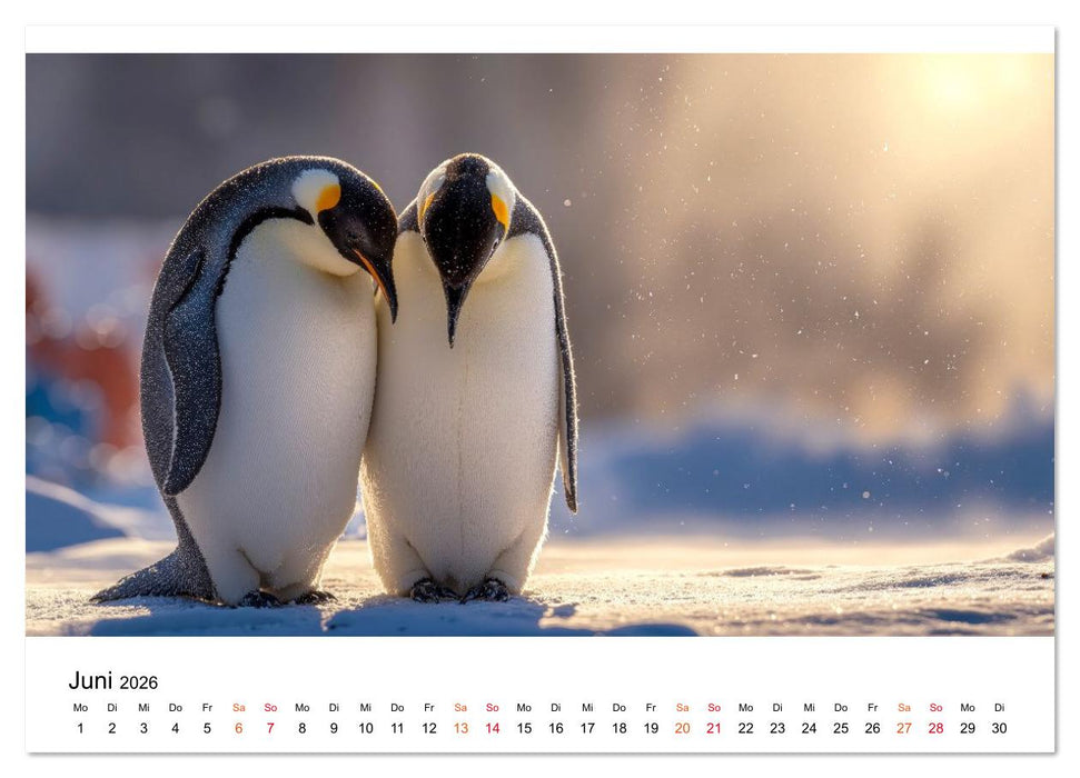 Pinguine - ein Jahr voller Meer (CALVENDO Wandkalender 2026)