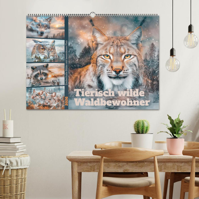 Tierisch wilde Waldbewohner (CALVENDO Wandkalender 2026)