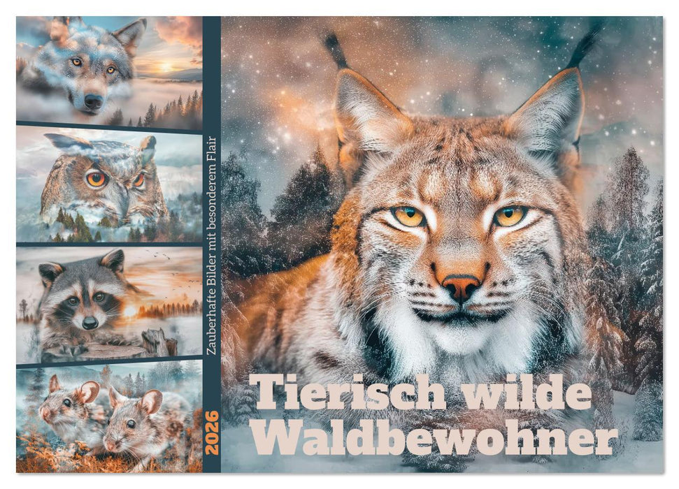 Tierisch wilde Waldbewohner (CALVENDO Wandkalender 2026)