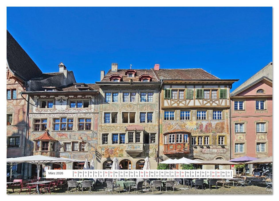 Bodenseeradweg - MIt dem Fahrrad rund um den Bodensee (CALVENDO Wandkalender 2026)