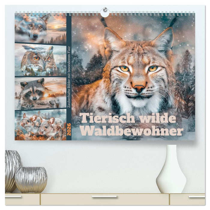 Tierisch wilde Waldbewohner (CALVENDO Premium Wandkalender 2026)