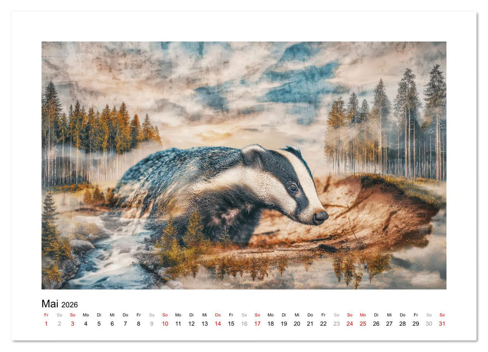 Tierisch wilde Waldbewohner (CALVENDO Premium Wandkalender 2026)