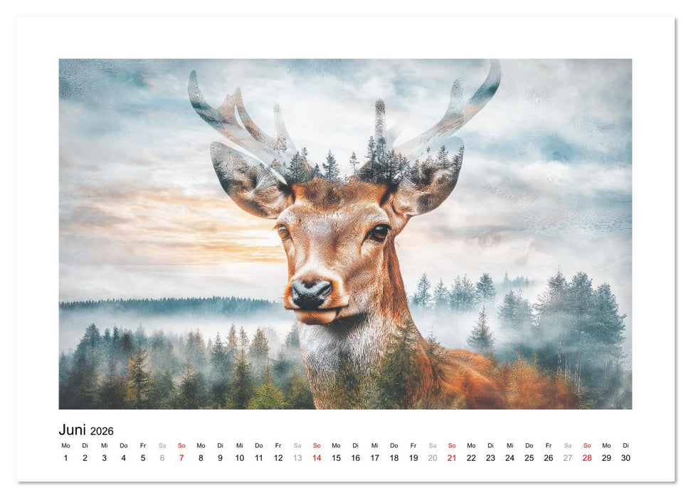 Tierisch wilde Waldbewohner (CALVENDO Premium Wandkalender 2026)