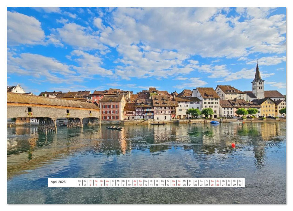 Bodenseeradweg - MIt dem Fahrrad rund um den Bodensee (CALVENDO Premium Wandkalender 2026)
