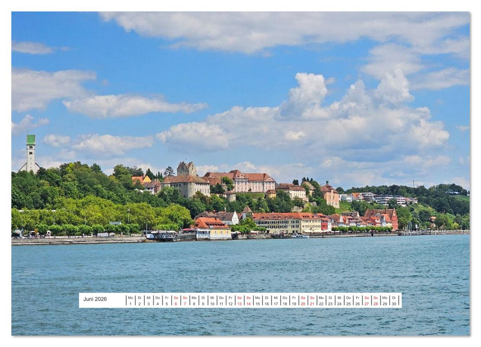 Bodenseeradweg - MIt dem Fahrrad rund um den Bodensee (CALVENDO Premium Wandkalender 2026)
