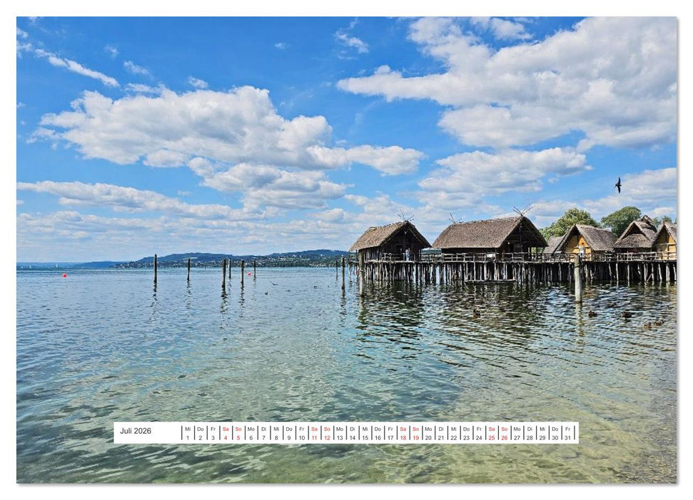 Bodenseeradweg - MIt dem Fahrrad rund um den Bodensee (CALVENDO Premium Wandkalender 2026)