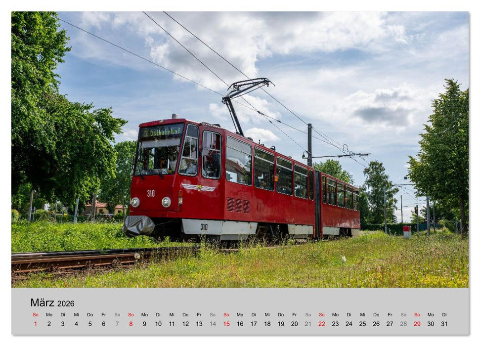 Straßenbahnklassiker auf Schienen (CALVENDO Wandkalender 2026)