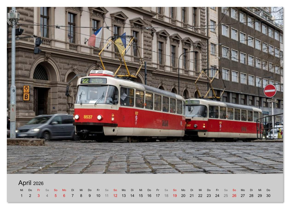 Straßenbahnklassiker auf Schienen (CALVENDO Wandkalender 2026)