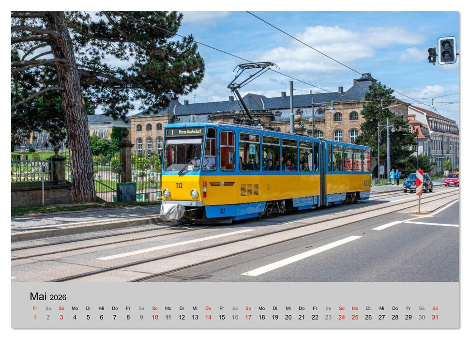 Straßenbahnklassiker auf Schienen (CALVENDO Wandkalender 2026)