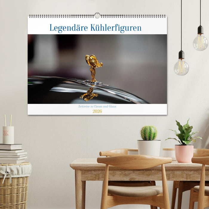Legendäre Kühlerfiguren – Zeitreise in Chrom und Glanz (CALVENDO Wandkalender 2026)