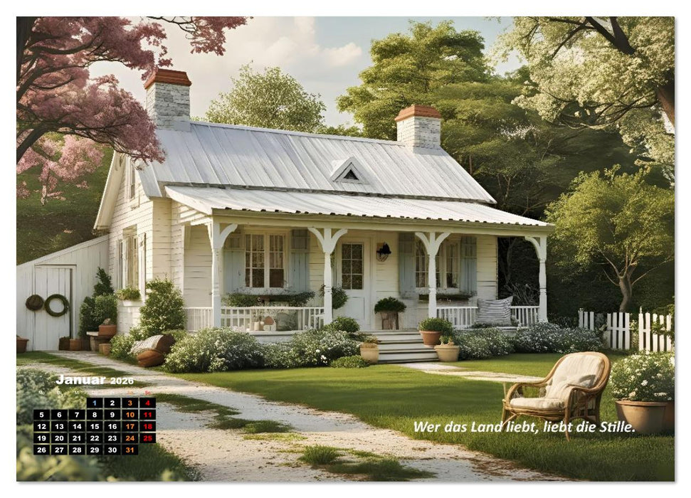 Cottage und Landleben (CALVENDO Premium Wandkalender 2026)