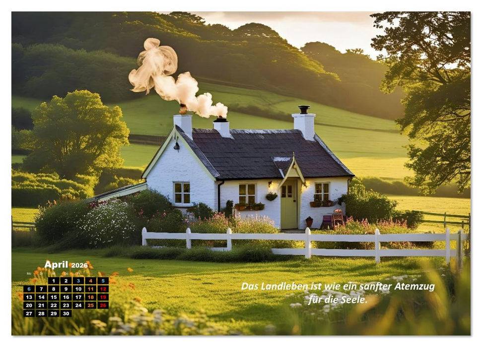 Cottage und Landleben (CALVENDO Premium Wandkalender 2026)