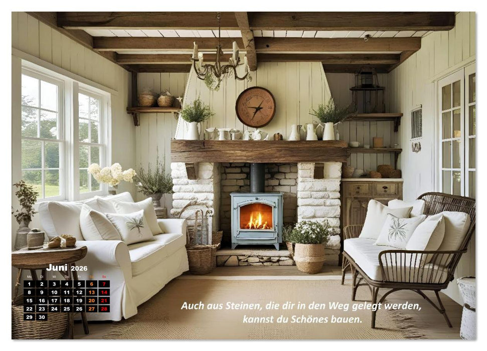 Cottage und Landleben (CALVENDO Premium Wandkalender 2026)