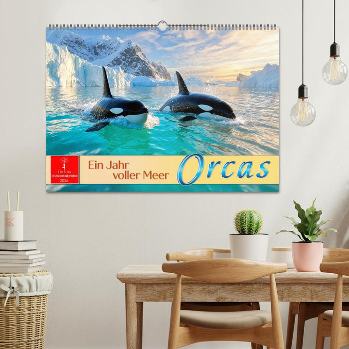 Orcas - ein Jahr voller Meer (CALVENDO Wandkalender 2026)